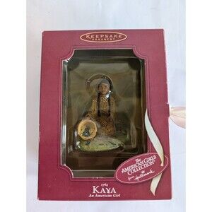 Kaya American Girl Hallmark Christmas Ornament  1764 Moccasins Keepsake 2004